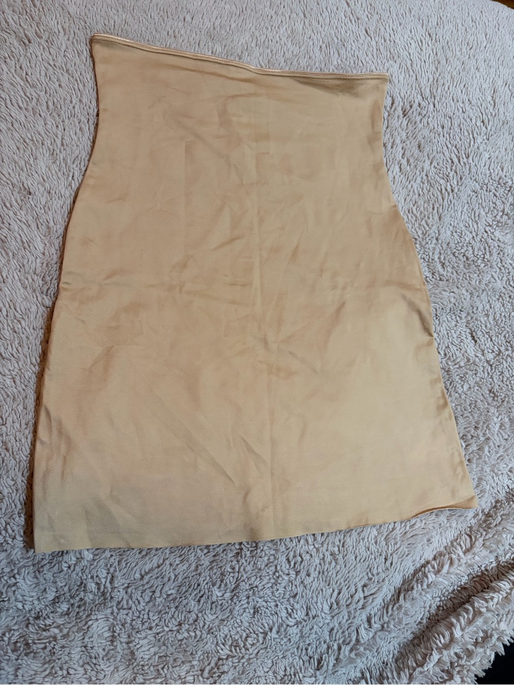 SPANX Neutral Beige High-Waist Pencil Skirt Shapewear